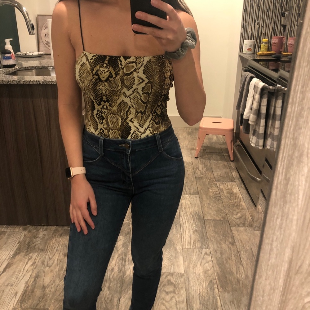 Snakeskin bodysuit